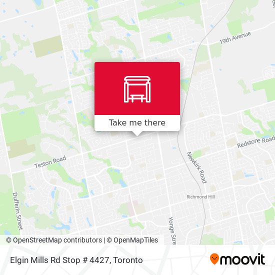 Elgin Mills Rd Stop # 4427 map