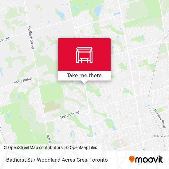 Bathurst St / Woodland Acres Cres map