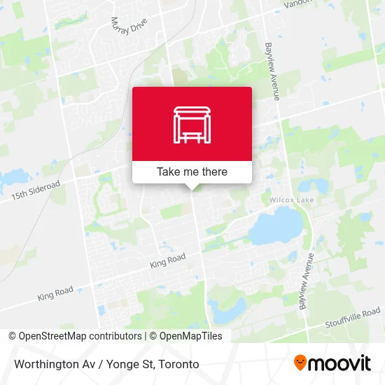 Worthington Av / Yonge St map
