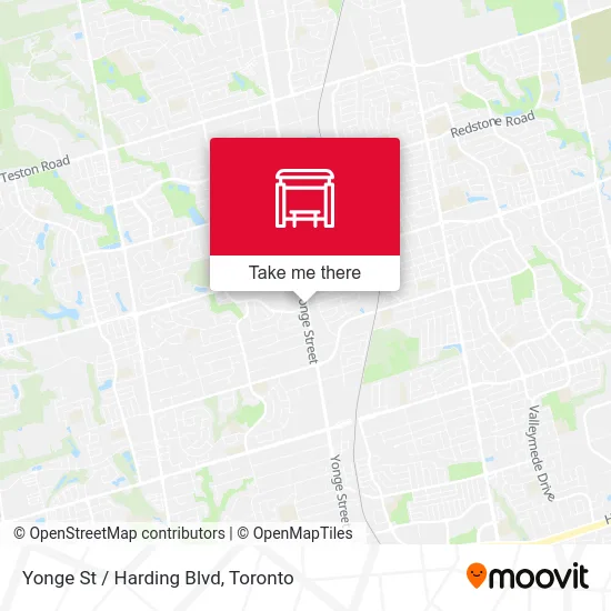 Yonge St / Harding Blvd map