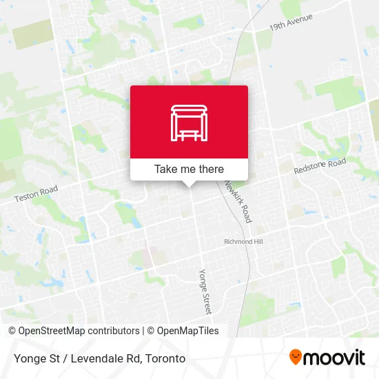 Yonge St / Levendale Rd map