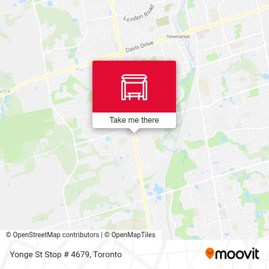 Yonge St Stop # 4679 map
