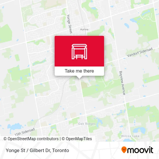 Yonge St / Gilbert Dr map