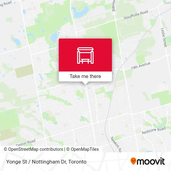 Yonge St / Nottingham Dr map