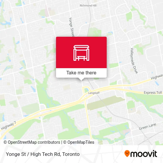 Yonge St / High Tech Rd plan