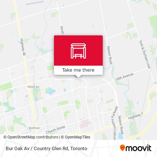 Bur Oak Av / Country Glen Rd map