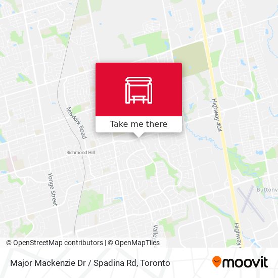 Major Mackenzie Dr / Spadina Rd map