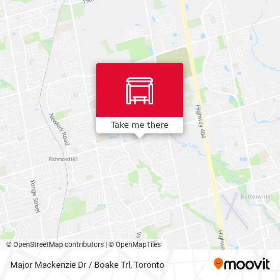 Major Mackenzie Dr / Boake Trl map