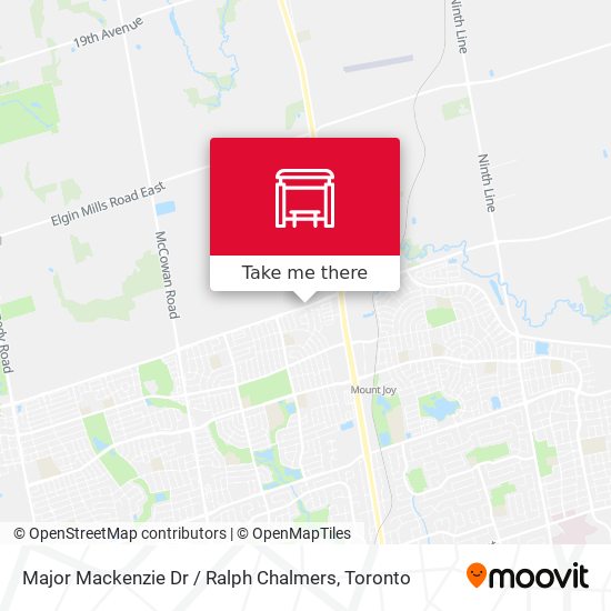 Major Mackenzie Dr / Ralph Chalmers map