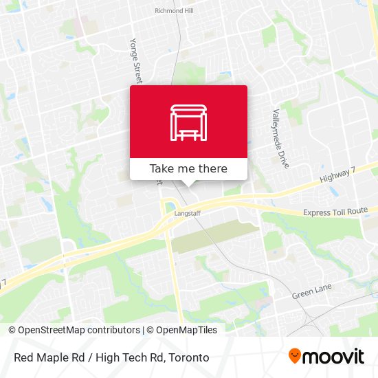 Red Maple Rd / High Tech Rd map