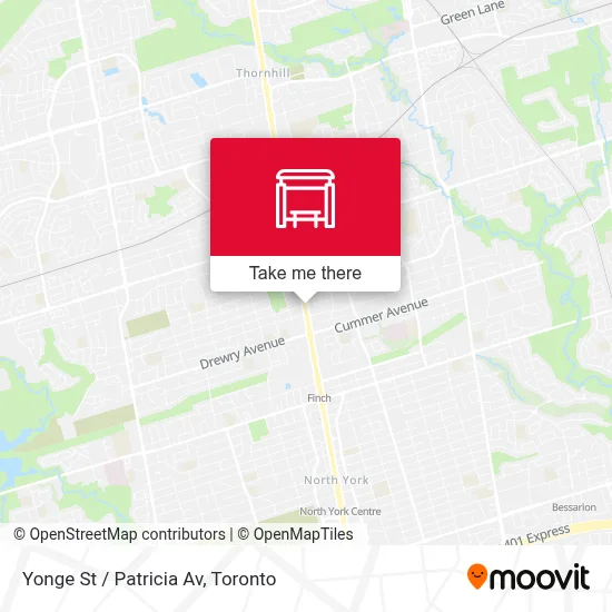 Yonge St / Patricia Av map