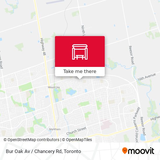Bur Oak Av / Chancery Rd map