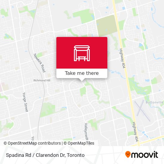 Spadina Rd / Clarendon Dr map