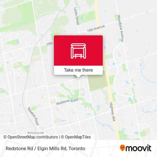 Redstone Rd / Elgin Mills Rd map
