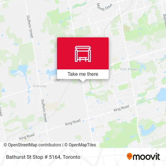 Bathurst St Stop # 5164 map