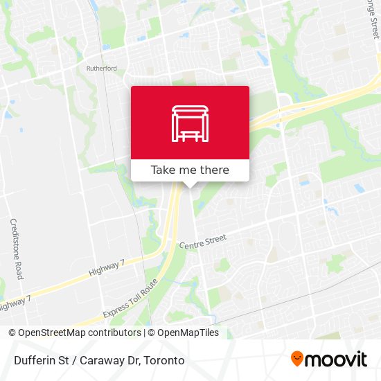 Dufferin St / Caraway Dr map
