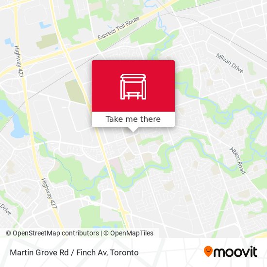 Martin Grove Rd / Finch Av map