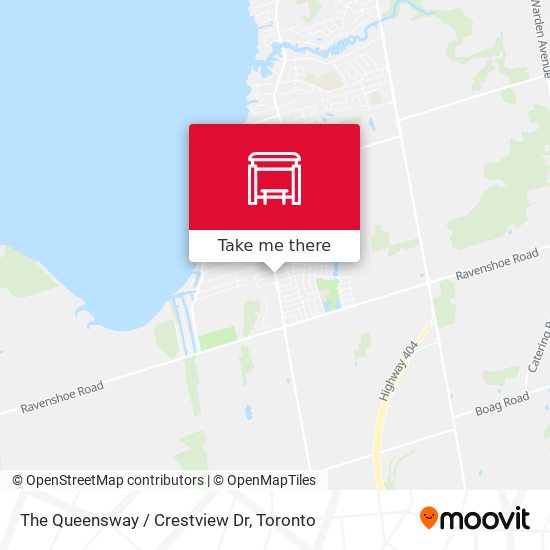 The Queensway / Crestview Dr map