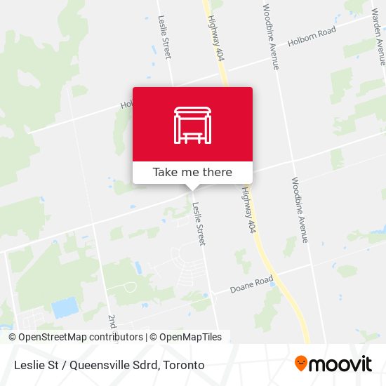 Leslie St / Queensville Sdrd map
