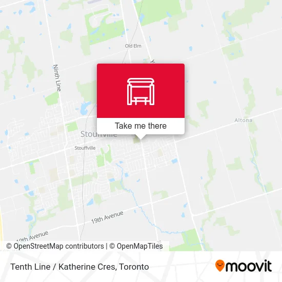 Tenth Line / Katherine Cres map