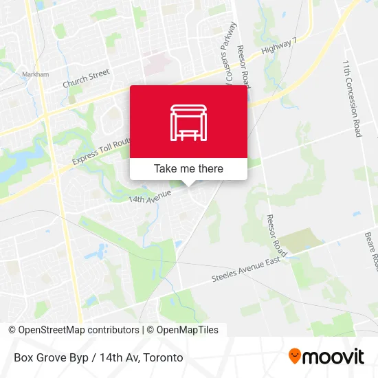Box Grove Byp / 14th Av map