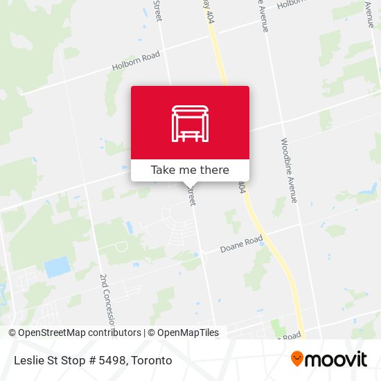Leslie St Stop # 5498 plan