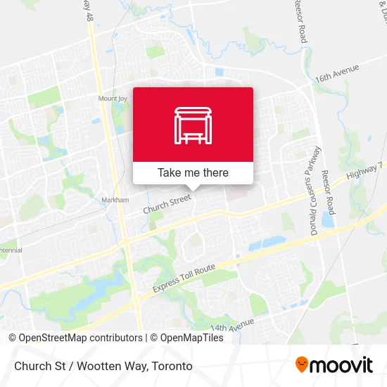 Church St / Wootten Way map
