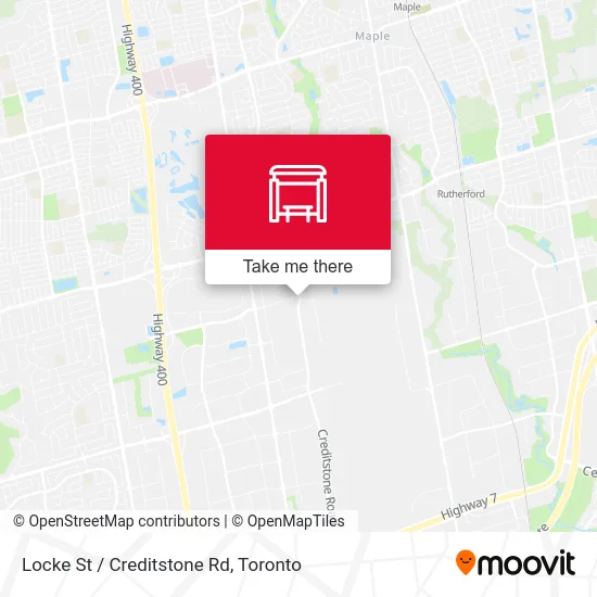 Locke St / Creditstone Rd map