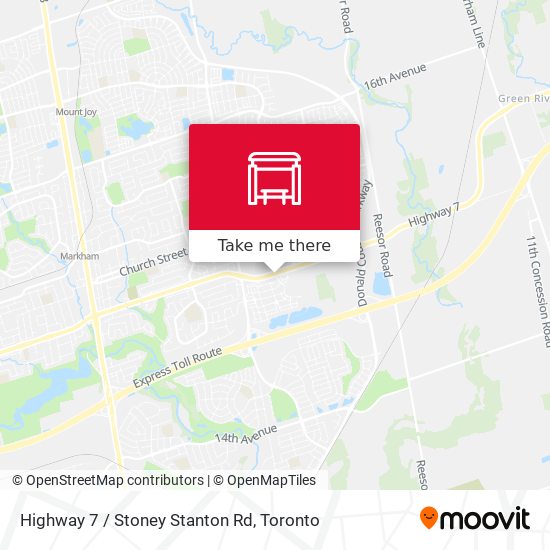 Highway 7 / Stoney Stanton Rd map