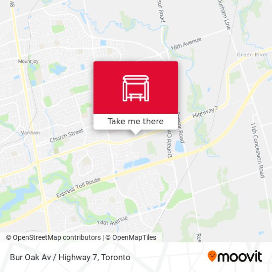 Bur Oak Av / Highway 7 plan