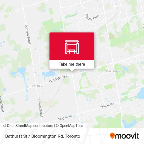 Bathurst St / Bloomington Rd map