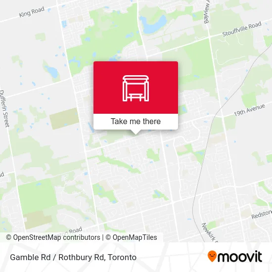 Gamble Rd / Rothbury Rd map