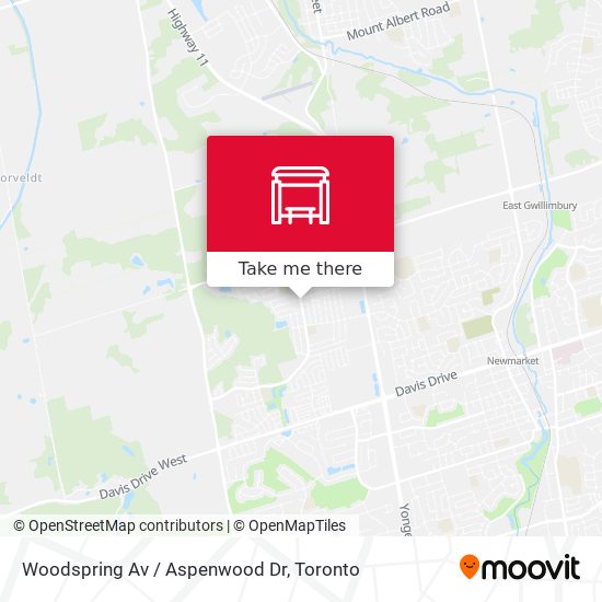 Woodspring Av / Aspenwood Dr map