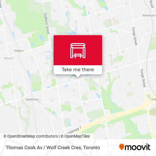 Thomas Cook Av / Wolf Creek Cres map