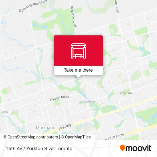 16th Av / Yorkton Blvd map