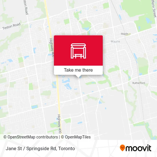 Jane St / Springside Rd map