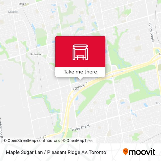 Maple Sugar Lan / Pleasant Ridge Av map