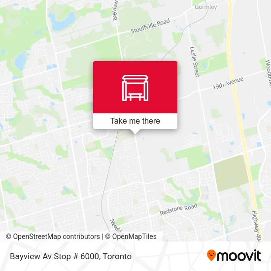 Bayview Av Stop # 6000 map