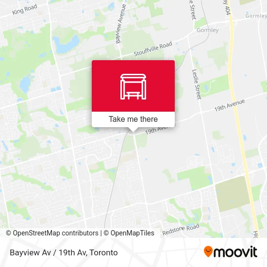 Bayview Av / 19th Av map