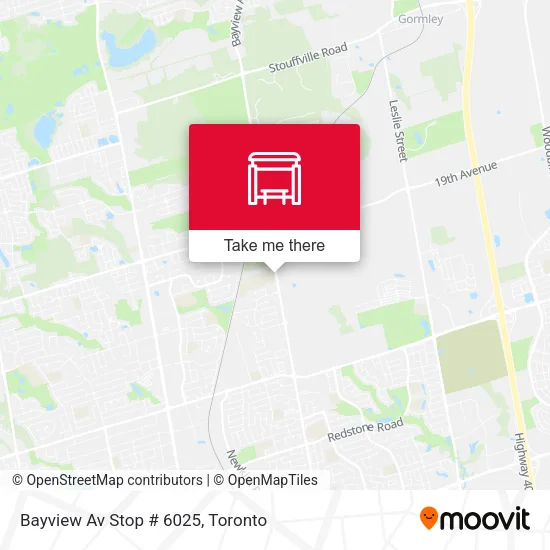 Bayview Av Stop # 6025 map