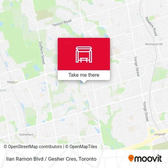 Ilan Ramon Blvd / Gesher Cres map