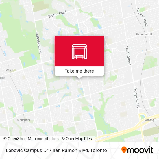 Lebovic Campus Dr / Ilan Ramon Blvd map
