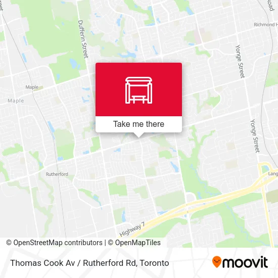 Thomas Cook Av / Rutherford Rd map