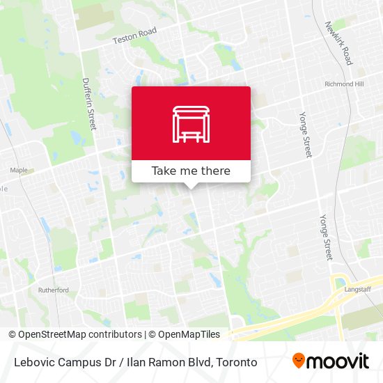 Lebovic Campus Dr / Ilan Ramon Blvd plan