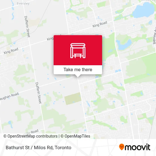 Bathurst St / Milos Rd map