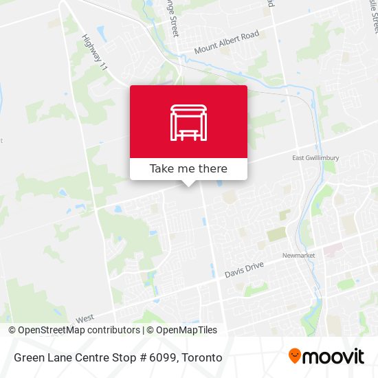 Green Lane Centre Stop # 6099 plan