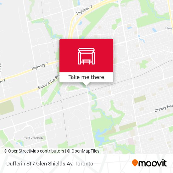 Dufferin St / Glen Shields Av map