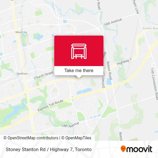 Stoney Stanton Rd / Highway 7 map
