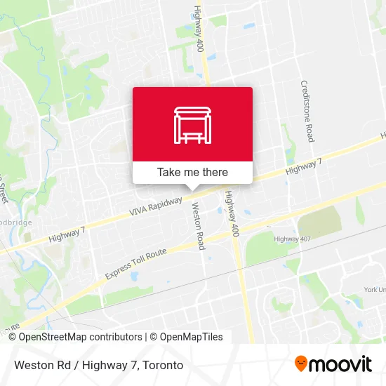 Weston Rd / Highway 7 map
