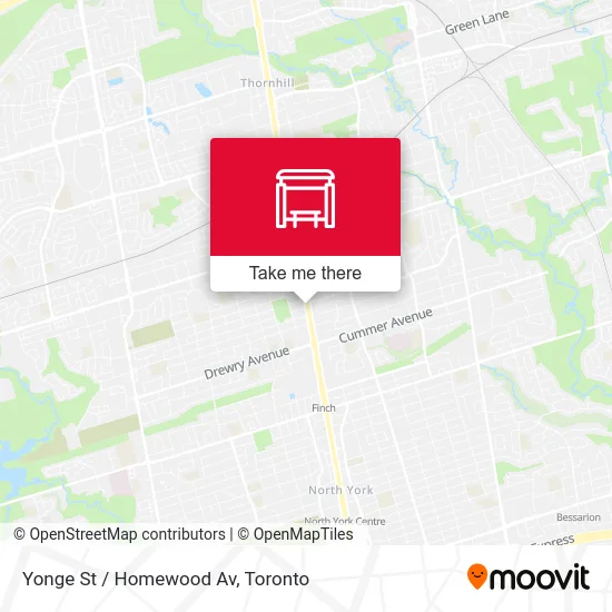 Yonge St / Homewood Av map